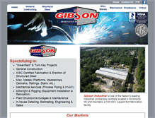 Tablet Screenshot of gibsonindustrialinc.com